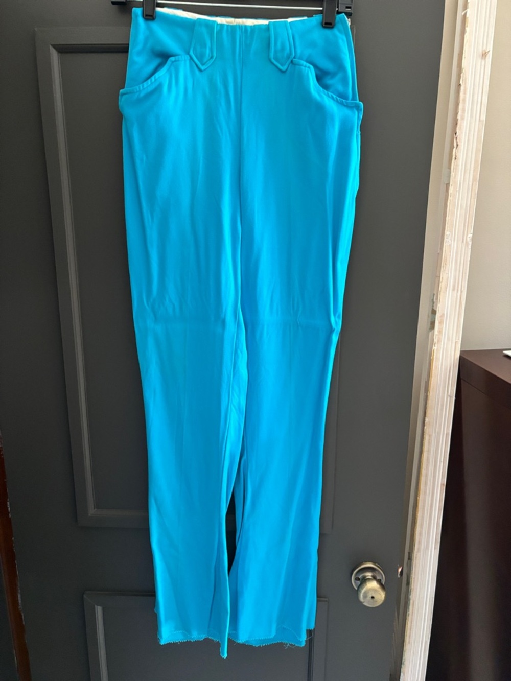 Vintage Panhandle Slim Turquoise Boot Cut Pull-On Pants